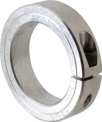 Climax Metal Products - 2-1/4" Bore, Aluminum, One Piece Clamping Shaft Collar - 3-1/4" Outside Diam, 3/4" Wide - Eagle Tool & Supply
