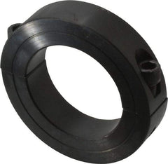 Climax Metal Products - 2-1/16" Bore, Steel, Two Piece Two Piece Split Shaft Collar - 3-1/4" Outside Diam, 3/4" Wide - Eagle Tool & Supply