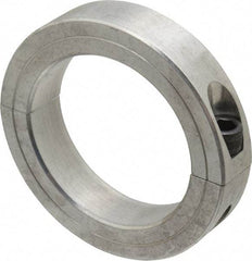 Climax Metal Products - 3" Bore, Aluminum, Two Piece Two Piece Split Shaft Collar - 4-1/4" Outside Diam, 7/8" Wide - Eagle Tool & Supply