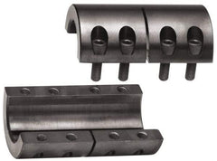 Climax Metal Products - 1" Inside x 1-3/4" Outside Diam, Two Piece Rigid Coupling without Keyway - 3" Long - Eagle Tool & Supply