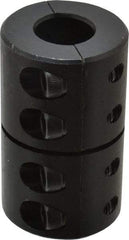Climax Metal Products - 5/8" Inside x 1-5/16" Outside Diam, Two Piece Rigid Coupling without Keyway - 2" Long - Eagle Tool & Supply
