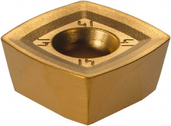Kennametal - XDLT120508 Grade X500 Carbide Milling Insert - TiN/TiC/TiN Finish, 0.219" Thick, 1/2" Inscribed Circle, 0.031" Corner Radius - Eagle Tool & Supply