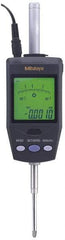 Mitutoyo - 0 to 60.9mm Range, 0.0005" Graduation, Electronic Drop Indicator - Accurate to 0.0025mm, Metric System, LCD Display - Eagle Tool & Supply