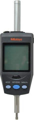 Mitutoyo - 0 to 30.4mm Range, 0.00002, 0.00005, 0.0001, 0.0002 & 0.0005" Graduation, Electronic Drop Indicator - Accurate to 0.0015mm, English & Metric System, LCD Display - Eagle Tool & Supply