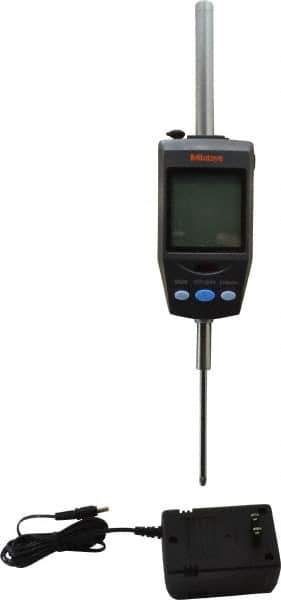 Mitutoyo - 0 to 60.9mm Range, 0.00002, 0.00005, 0.0001, 0.0002 & 0.0005" Graduation, Electronic Drop Indicator - Accurate to 0.0025mm, English & Metric System, LCD Display - Eagle Tool & Supply