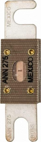 Cooper Bussmann - 275 Amp Non-Time Delay Fast-Acting Forklift & Truck Fuse - 125VAC, 80VDC, 3.18" Long x 0.75" Wide, Littelfuse CNN275, Bussman ANN-275, Ferraz Shawmut CNN275 - Eagle Tool & Supply