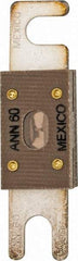 Cooper Bussmann - 60 Amp Non-Time Delay Fast-Acting Forklift & Truck Fuse - 125VAC, 80VDC, 3.18" Long x 0.75" Wide, Littelfuse CNN60, Bussman ANN-60, Ferraz Shawmut CNN60 - Eagle Tool & Supply