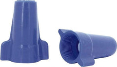 Ideal - 3, 12 to 1, 6 + 2, 8 AWG, 600 Volt, Flame Retardant, Wing Twist on Wire Connector - Blue, 221°F - Eagle Tool & Supply