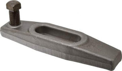 Gibraltar - 15/16" Stud, 2-3/4" Travel, 10" OAL x 2-1/2" Overall Width x 1-3/8" Overall Height, Heel Clamp - Grade ASTM A521 Class CA Forged Steel, 3-11/16" Long x 15/16" Wide Slot, Tapped - Eagle Tool & Supply