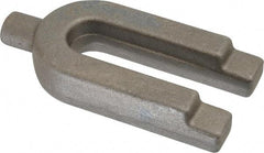 Gibraltar - 1-3/4" Wide x 3/4" High, Forged Steel, U Shaped Strap Clamp - 11/16" Stud, 3-1/2" Travel, 4" OAL, 3-1/2" Slot Length, 11/16" Slot Width - Eagle Tool & Supply