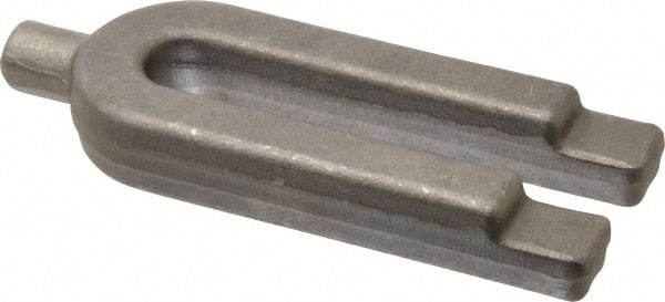 Gibraltar - 2" Wide x 7/8" High, Forged Steel, U Shaped Strap Clamp - 11/16" Stud, 5-1/2" Travel, 6" OAL, 5-1/2" Slot Length, 11/16" Slot Width - Eagle Tool & Supply