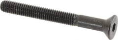 Value Collection - #10-32 UNF Hex Socket Drive, 82° Flat Screw - Alloy Steel, Black Oxide Finish, Partially Threaded, 1-3/4" OAL - Eagle Tool & Supply