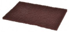 Standard Abrasives - Aluminum Oxide Hand Pad - Maroon, 6" Wide x 9" Long, Nonwoven - Eagle Tool & Supply
