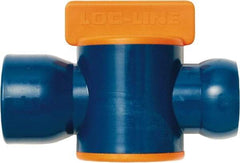 Loc-Line - 3/4" ID Coolant Hose NPT Valve - Female to Female Connection, Acetal Copolymer Body, NPT, Use with Loc-Line Modular Hose Systems - Eagle Tool & Supply