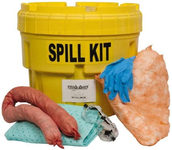 PRO-SAFE - Oil Only Spill Kit - 95 Gal Polyethylene Overpack Container - Eagle Tool & Supply