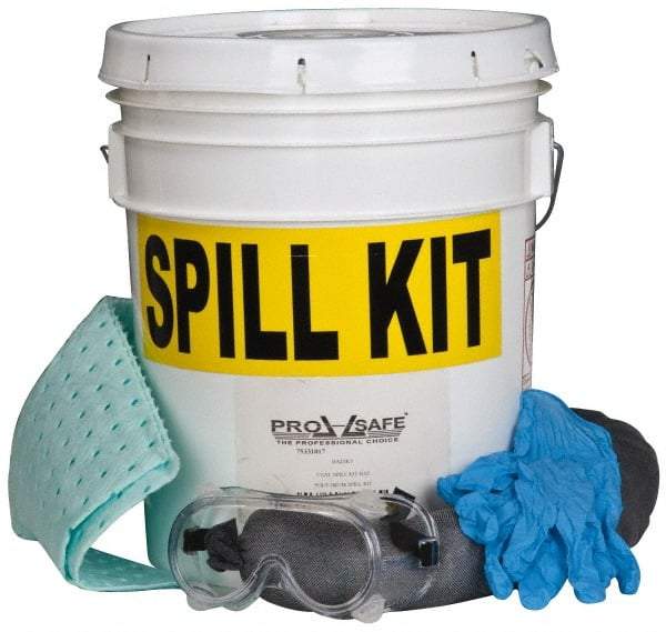 PRO-SAFE - Hazardous Materials Spill Kit - 5 Gal Pail - Eagle Tool & Supply