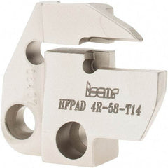 Iscar - Right Hand Cut, 4mm Insert Width, Cutoff & Grooving Support Blade for Indexables - 14mm Max Depth of Cut, 5.8mm Head Projection - Eagle Tool & Supply