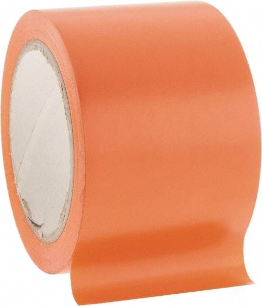 NMC - Orange Solid Color Vinyl Tape - 3" Wide x 108' Long x 0.002" Thick, General Traffic - Eagle Tool & Supply