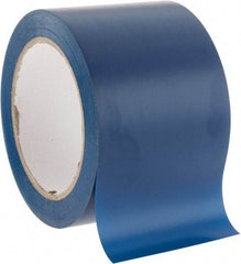NMC - Blue Solid Color Vinyl Tape - 3" Wide x 108' Long x 0.002" Thick, General Traffic - Eagle Tool & Supply
