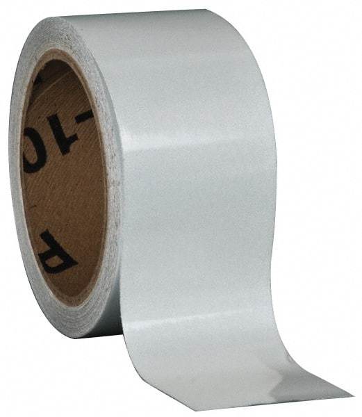 NMC - White Solid Color Vinyl Tape - 2" Wide x 30' Long x 0.002" Thick, General Traffic - Eagle Tool & Supply