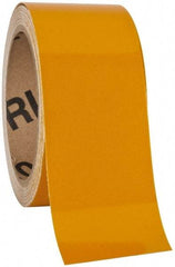 NMC - Yellow Solid Color Vinyl Tape - 2" Wide x 30' Long x 0.002" Thick, General Traffic - Eagle Tool & Supply
