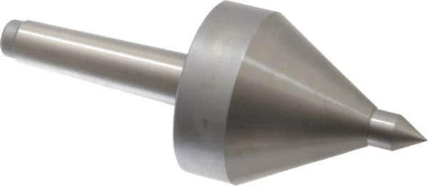 Riten - MT2 Taper Shank, 2-1/4" Head Diam 330 Lb Capacity Live Center - 5,000 Max RPM, 3-3/16" Head Length, 1/2" Point Diam, 3/4" Point Len, 330 Lb Max Workpc, 3-3/16" OAL, Pipe Nose Point - Eagle Tool & Supply