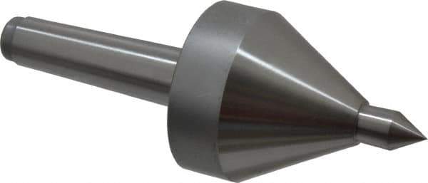 Riten - MT3 Taper Shank, 2-5/8" Head Diam 685 Lb Capacity Live Center - 4,000 Max RPM, 3-3/16" Head Length, 5/8" Point Diam, 15/16" Point Len, 685 Lb Max Workpc, 3-3/16" OAL, Pipe Nose Point - Eagle Tool & Supply