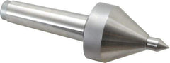 Riten - MT4 Taper Shank, 2-5/8" Head Diam 685 Lb Capacity Live Center - 4,000 Max RPM, 3-7/8" Head Length, 5/8" Point Diam, 15/16" Point Len, 685 Lb Max Workpc, 3-7/8" OAL, Pipe Nose Point - Eagle Tool & Supply