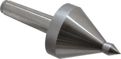 Riten - MT4 Taper Shank, 3-1/2" Head Diam 1,165 Lb Capacity Live Center - 3,500 Max RPM, 3-7/8" Head Length, 3/4" Point Diam, 1-1/8" Point Len, 1,165 Lb Max Workpc, 3-7/8" OAL, Pipe Nose Point - Eagle Tool & Supply