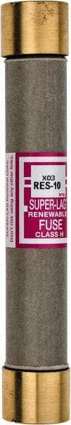 Cooper Bussmann - 600 VAC, 10 Amp, Time Delay Renewable Fuse - Fuse Holder Mount, 127mm OAL, 10 (RMS) kA Rating, 13/16" Diam - Eagle Tool & Supply