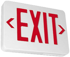 NMC - White, LED, Illuminated Exit Sign - Eagle Tool & Supply