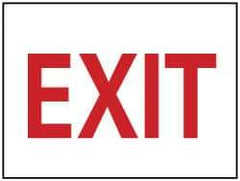 NMC - Exit, Aluminum Exit Sign - 14" Wide x 10" High - Eagle Tool & Supply