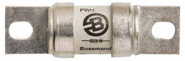 Cooper Bussmann - 500 VAC/VDC, 700 Amp, Fast-Acting Semiconductor/High Speed Fuse - Bolt-on Mount, 6-15/32" OAL, 200 (RMS Symmetrical), 50 at DC kA Rating, 2-1/2" Diam - Eagle Tool & Supply