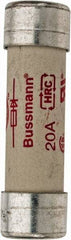 Cooper Bussmann - 500 VAC, 20 Amp, Fast-Acting Semiconductor/High Speed Fuse - 50.8mm OAL, 200 (RMS), 50 at DC kA Rating, 9/16" Diam - Eagle Tool & Supply