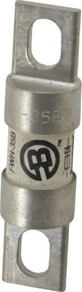 Cooper Bussmann - 500 VAC/VDC, 35 Amp, Fast-Acting Semiconductor/High Speed Fuse - Bolt-on Mount, 3-3/16" OAL, 200 (RMS Symmetrical), 50 at DC kA Rating, 13/16" Diam - Eagle Tool & Supply