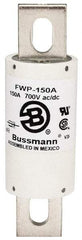 Cooper Bussmann - 700 VAC/VDC, 150 Amp, Fast-Acting Semiconductor/High Speed Fuse - Stud Mount Mount, 5-3/32" OAL, 200 (RMS), 50 at DC kA Rating, 1-1/2" Diam - Eagle Tool & Supply