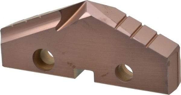 Allied Machine and Engineering - 2-1/8" Diam x 5/16" Thick, Seat Code 4, 132° Included Angle Spade Drill Insert - AM200 Coated, Cobalt, Grade Super Cobalt, Series GEN2 T-A - Eagle Tool & Supply