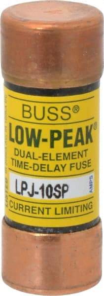 Cooper Bussmann - 300 VDC, 600 VAC, 10 Amp, Time Delay General Purpose Fuse - Fuse Holder Mount, 2-1/4" OAL, 100 at DC, 300 at AC (RMS) kA Rating, 13/16" Diam - Eagle Tool & Supply