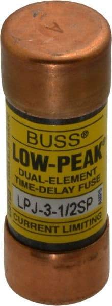 Cooper Bussmann - 300 VDC, 600 VAC, 3.5 Amp, Time Delay General Purpose Fuse - Fuse Holder Mount, 2-1/4" OAL, 100 at DC, 300 at AC (RMS) kA Rating, 13/16" Diam - Eagle Tool & Supply