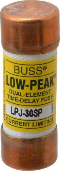 Cooper Bussmann - 300 VDC, 600 VAC, 30 Amp, Time Delay General Purpose Fuse - Fuse Holder Mount, 2-1/4" OAL, 100 at DC, 300 at AC (RMS) kA Rating, 13/16" Diam - Eagle Tool & Supply