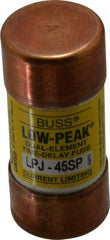 Cooper Bussmann - 300 VDC, 600 VAC, 45 Amp, Time Delay General Purpose Fuse - Fuse Holder Mount, 2-3/8" OAL, 100 at DC, 300 at AC (RMS) kA Rating, 1-1/16" Diam - Eagle Tool & Supply