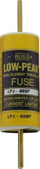 Cooper Bussmann - 300 VDC, 600 VAC, 80 Amp, Time Delay General Purpose Fuse - Bolt-on Mount, 4-5/8" OAL, 100 at DC, 300 at AC (RMS) kA Rating, 1-1/8" Diam - Eagle Tool & Supply