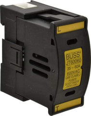 Cooper Bussmann - 1 Pole, 600 VAC/VDC, 60 Amp, DIN Rail Mount Fuse Holder - Compatible with J Class, 1.52 Inch Wide Fuse - Eagle Tool & Supply