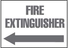 NMC - Fire Extinguisher, Plastic Fire Sign - 14" Wide x 10" High - Eagle Tool & Supply