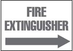 NMC - Fire Extinguisher, Plastic Fire Sign - 14" Wide x 10" High - Eagle Tool & Supply
