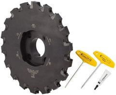 Kennametal - Shell Mount Connection, 0.709" Cutting Width, 3-5/16" Depth of Cut, 12" Cutter Diam, 2-1/2" Hole Diam, 18 Tooth Indexable Slotting Cutter - KSSS Toolholder, SD.. 43.. Insert, Neutral Cutting Direction - Eagle Tool & Supply
