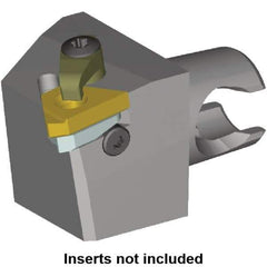 Kennametal - Insert Style LT 16ER, 25mm Head Length, Right Hand Cut, External Modular Threading Cutting Unit Head - System Size KM20, 12.5mm Center to Cutting Edge, Series LT Threading - Eagle Tool & Supply