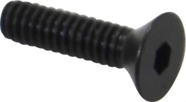 Holo-Krome - #5-40 UNC Hex Socket Drive, 82° Flat Screw - Alloy Steel, Black Oxide Finish, Fully Threaded, 1/2" OAL - Eagle Tool & Supply