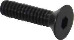 Holo-Krome - #5-40 UNC Hex Socket Drive, 82° Flat Screw - Alloy Steel, Black Oxide Finish, Fully Threaded, 1/2" OAL - Eagle Tool & Supply