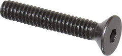 Holo-Krome - #5-40 UNC Hex Socket Drive, 82° Flat Screw - Alloy Steel, Black Oxide Finish, Fully Threaded, 3/4" OAL - Eagle Tool & Supply